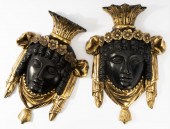 PAIR OF CONTINENTAL EBONIZED A