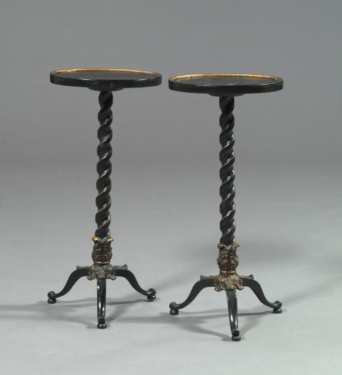 Pair of Continental Ebonized and