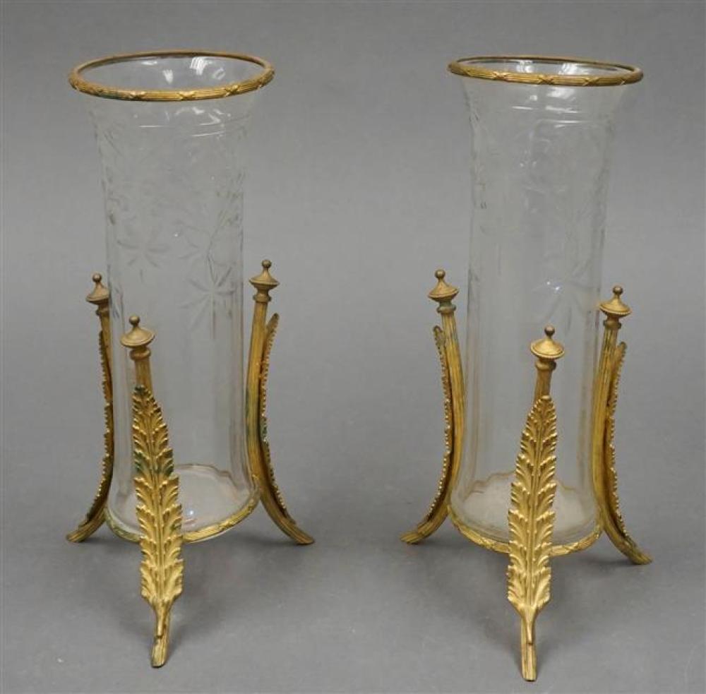 PAIR OF CONTINENTAL ETCHED