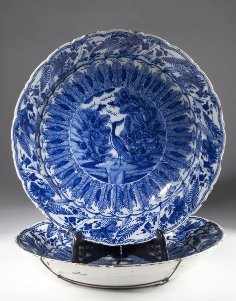 Pair of Continental Faience