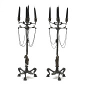 PAIR OF CONTINENTAL FIGURAL BR