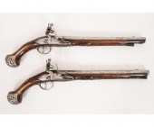 Pair of continental flintlock