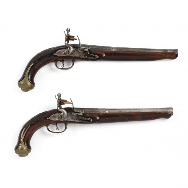 PAIR OF CONTINENTAL FLINTLOCK