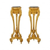 PAIR OF CONTINENTAL GILT ATHEN