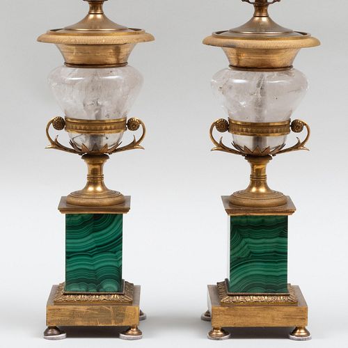 PAIR OF CONTINENTAL GILT-METAL