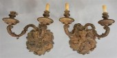 PAIR OF CONTINENTAL GILT-METAL