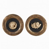 PAIR OF CONTINENTAL INTAGLIO T