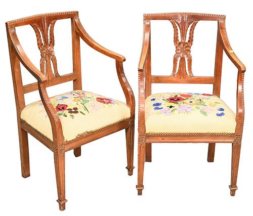 PAIR OF CONTINENTAL MAHOGANY