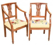 PAIR OF CONTINENTAL MAHOGANY A