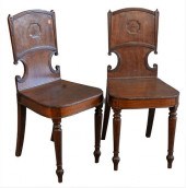 PAIR OF CONTINENTAL MAHOGANY S