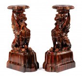 PAIR OF CONTINENTAL MAJOLICA P