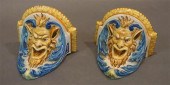 PAIR OF CONTINENTAL MAJOLICA T