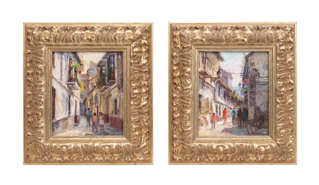 PAIR OF CONTINENTAL MARKET