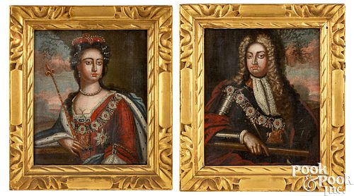 PAIR OF CONTINENTAL OIL ON CANVAS
