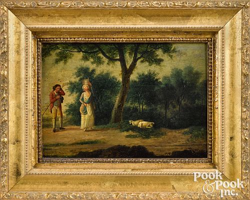 PAIR OF CONTINENTAL OIL ON PANEL