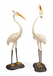 PAIR OF CONTINENTAL PAINTED BR