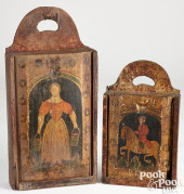 PAIR OF CONTINENTAL PAINTED PI