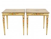 PAIR OF CONTINENTAL PAINTED WO