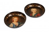 PAIR OF CONTINENTAL POLYCHROME
