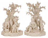 PAIR OF CONTINENTAL PORCELAIN