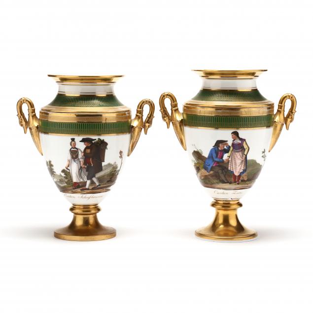 PAIR OF CONTINENTAL PORCELAIN