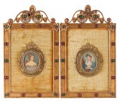 PAIR OF CONTINENTAL PORTRAIT M