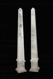 PAIR OF CONTINENTAL ROCK CRYST