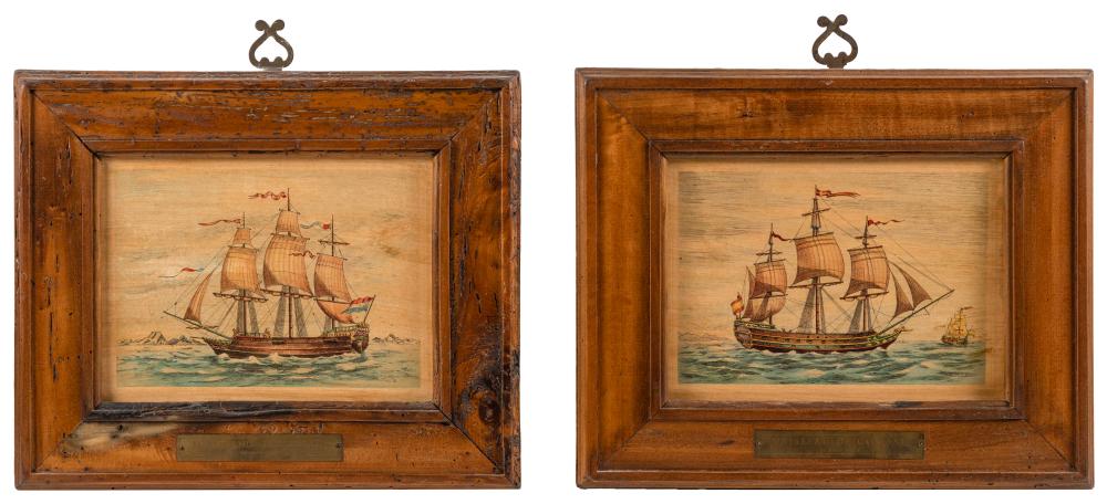 PAIR OF CONTINENTAL SHIP