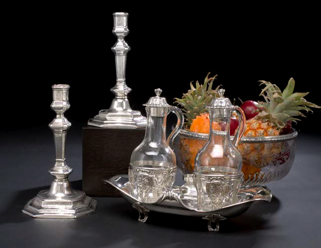 Pair of Continental Silverplate