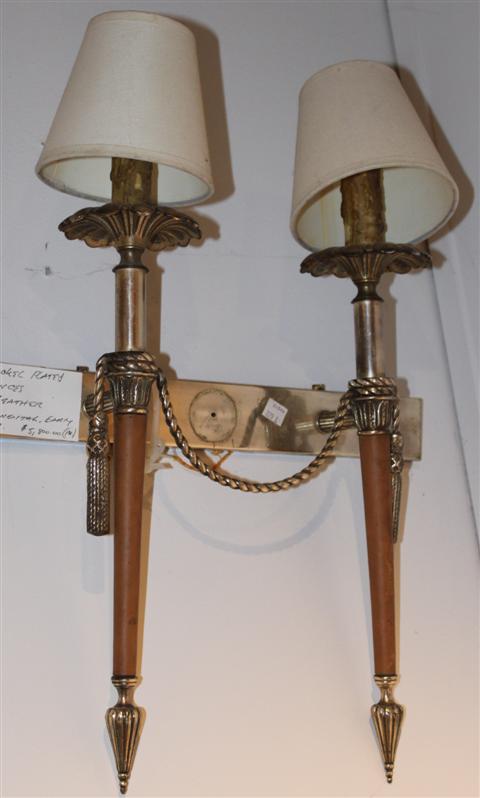 PAIR OF CONTINENTAL SILVERPLATED