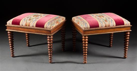 Pair of Continental style fruitwood