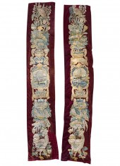 PAIR OF CONTINENTAL TAPESTRY W