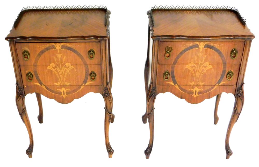 PAIR OF CONTINENTAL TWO DRAWER
