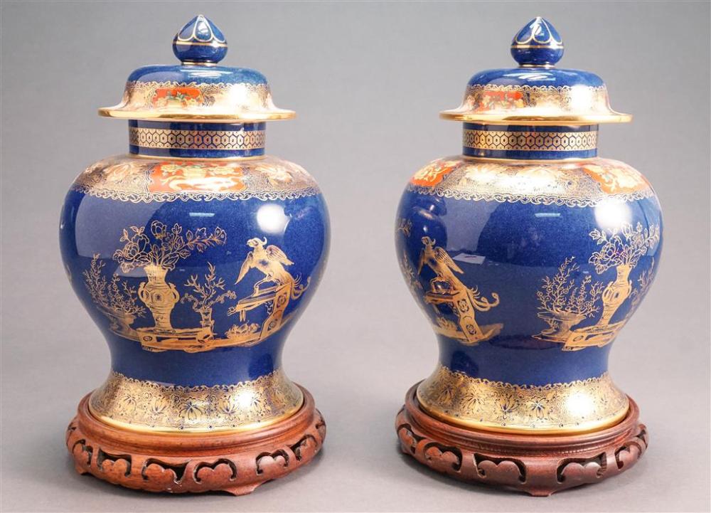 PAIR OF COPELAND SPODE LIDDED