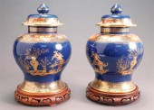 PAIR OF COPELAND SPODE LIDDED