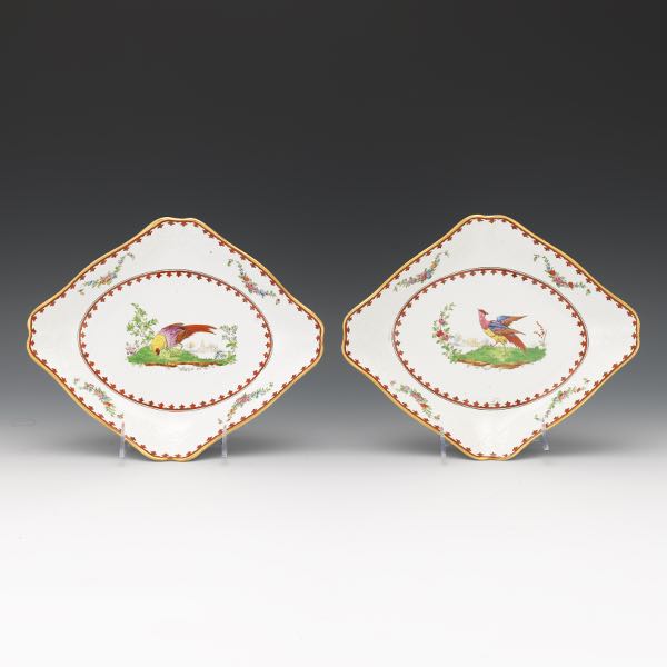 PAIR OF COPELAND SPODE LOZENGE