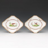 PAIR OF COPELAND SPODE LOZENGE