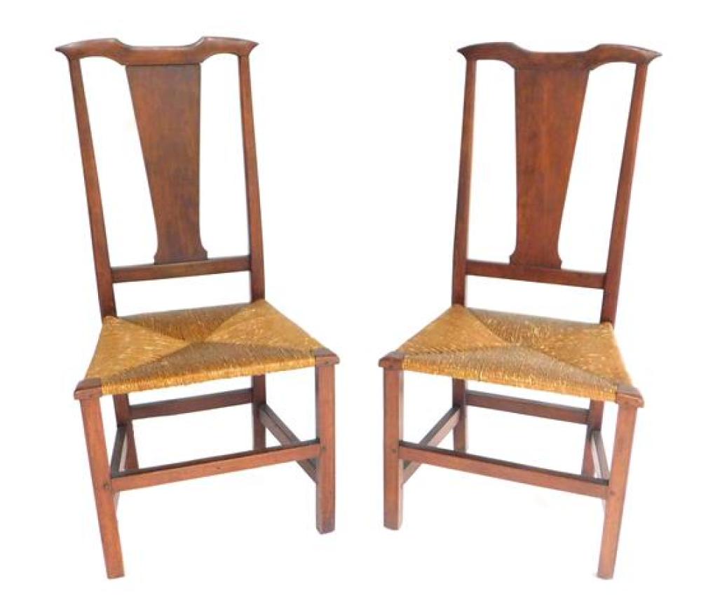 PAIR OF COUNTRY CHIPPENDALE SIDE