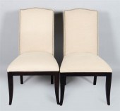 PAIR OF CRATE AND BARREL BLACK