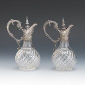 PAIR OF CRUETS  6 ½" x 4" Pair