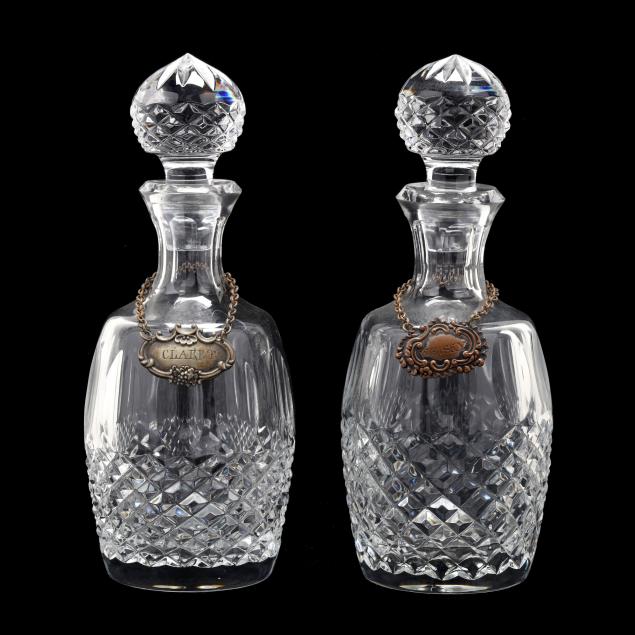 PAIR OF CRYSTAL DECANTERS Second