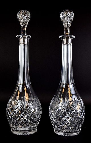 PAIR OF CRYSTAL DECANTERSPair of