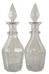 PAIR OF CRYSTAL DECANTERSunsig