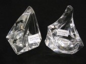 Pair of Crystal Sculptures art