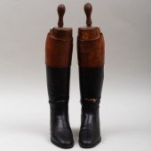 PAIR OF CUSTOM PEAL & CO. LEAT