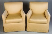PAIR OF CUSTOM R. JONES LINEN