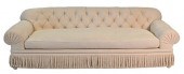 PAIR OF CUSTOM SOFAS, HAVING T
