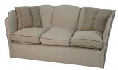 PAIR OF CUSTOM UPHOLSTERED LOV