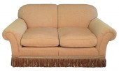 PAIR OF CUSTOM UPHOLSTERED LOV