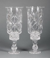 PAIR OF CUT CRYSTAL PHOTOPHORE
